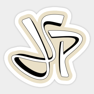 JSP Wht/Blk Sticker